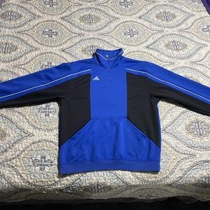 Adidas Soccer Pullover Bl and Blk sz M LN W/O tags